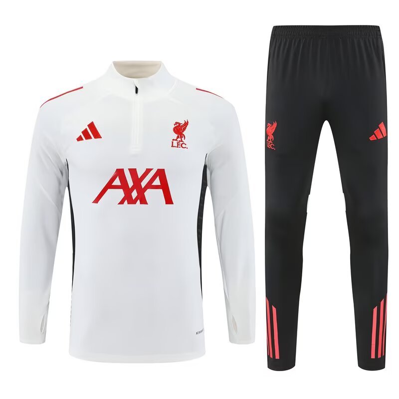 2025-26 Liverpool Half-Pull Training Suit Jersey Set