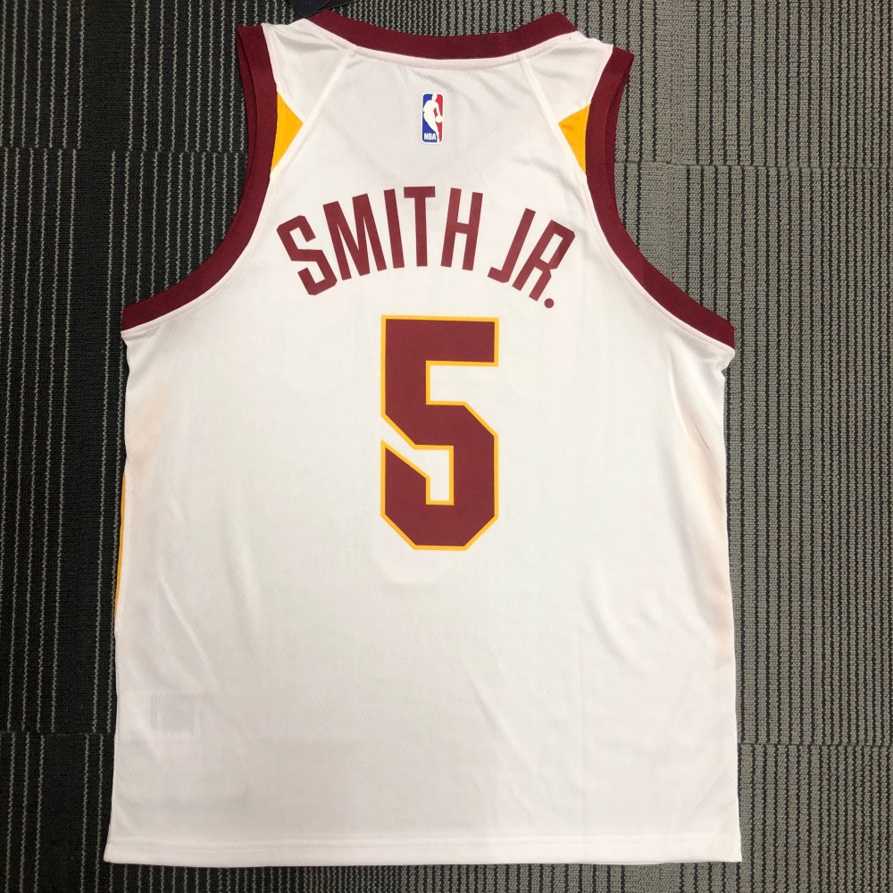Cleveland Cavaliers White 5 SMITH. JR