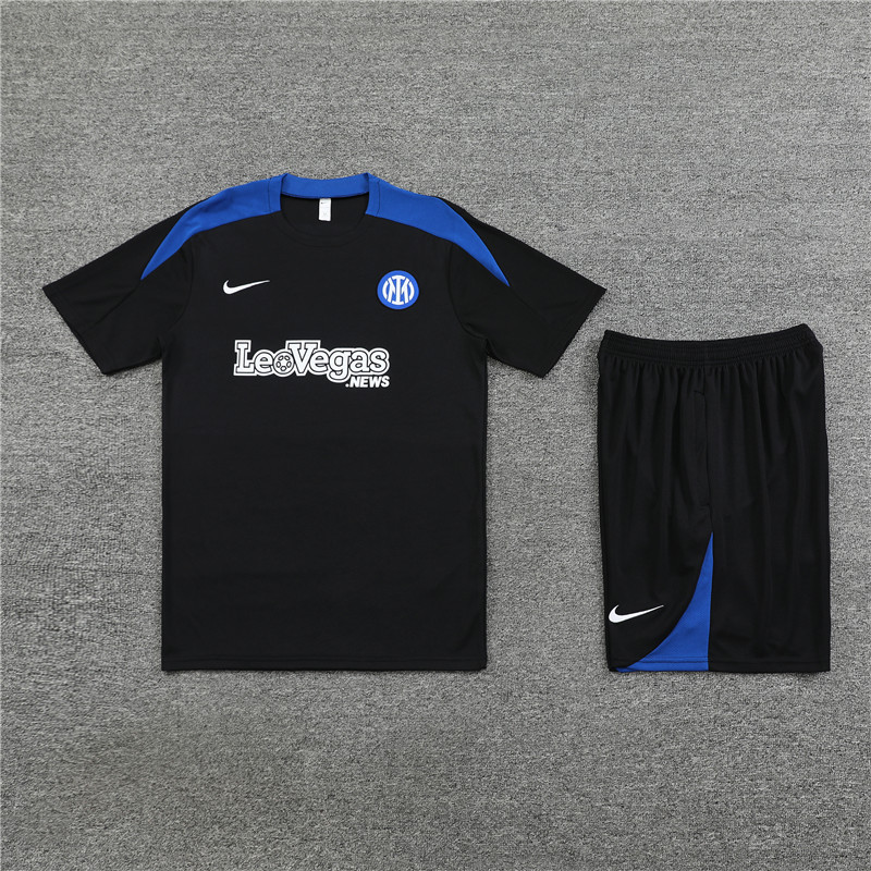 24-25 Short Sleeve Training Wear Inter Milan Black