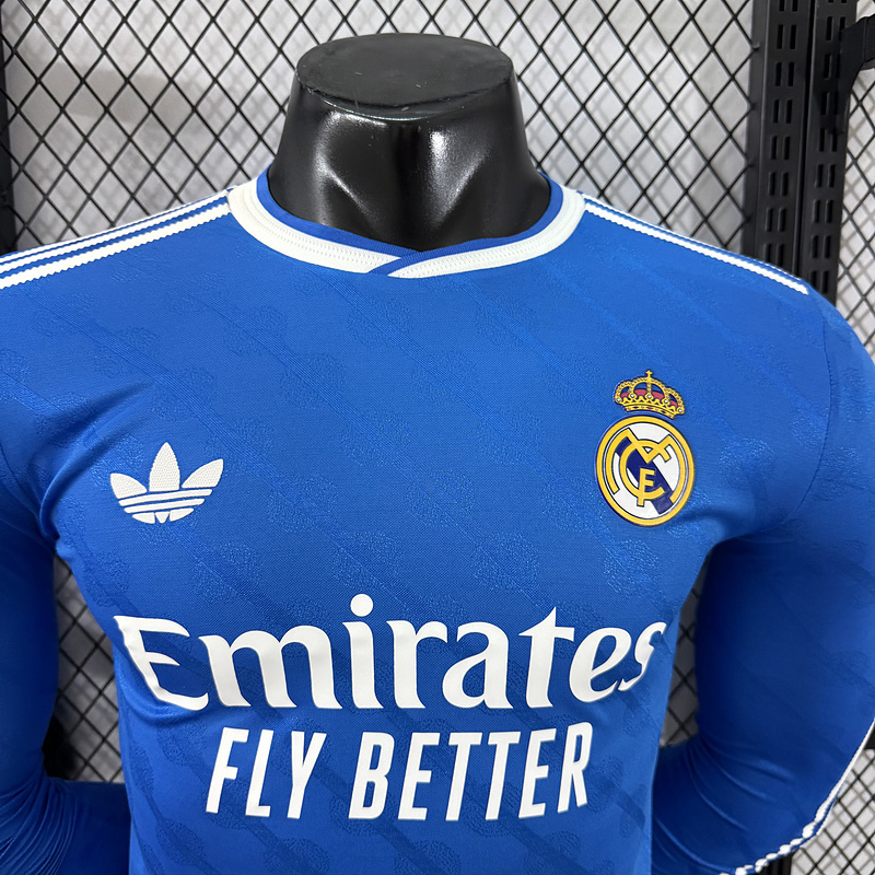player 2025-26 Real Madrid Third Away Long sleeve football jersey
