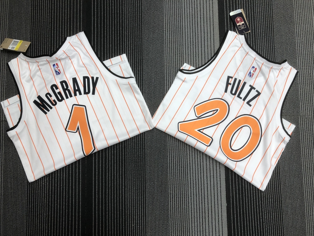 75th Anniversary Orlando Magic White Orange 1 McGrady