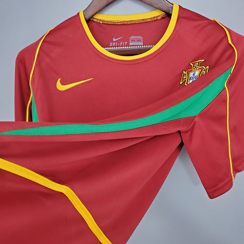 Retro Portugal 2002 home FIGO F.COUTO C.RONALDO RUI COSTA Football jersey retro