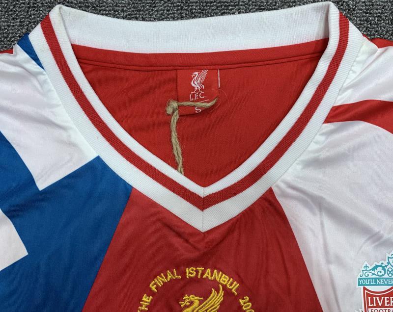 Retro 2005 Liverpool Mixed commemoration Football jersey retro