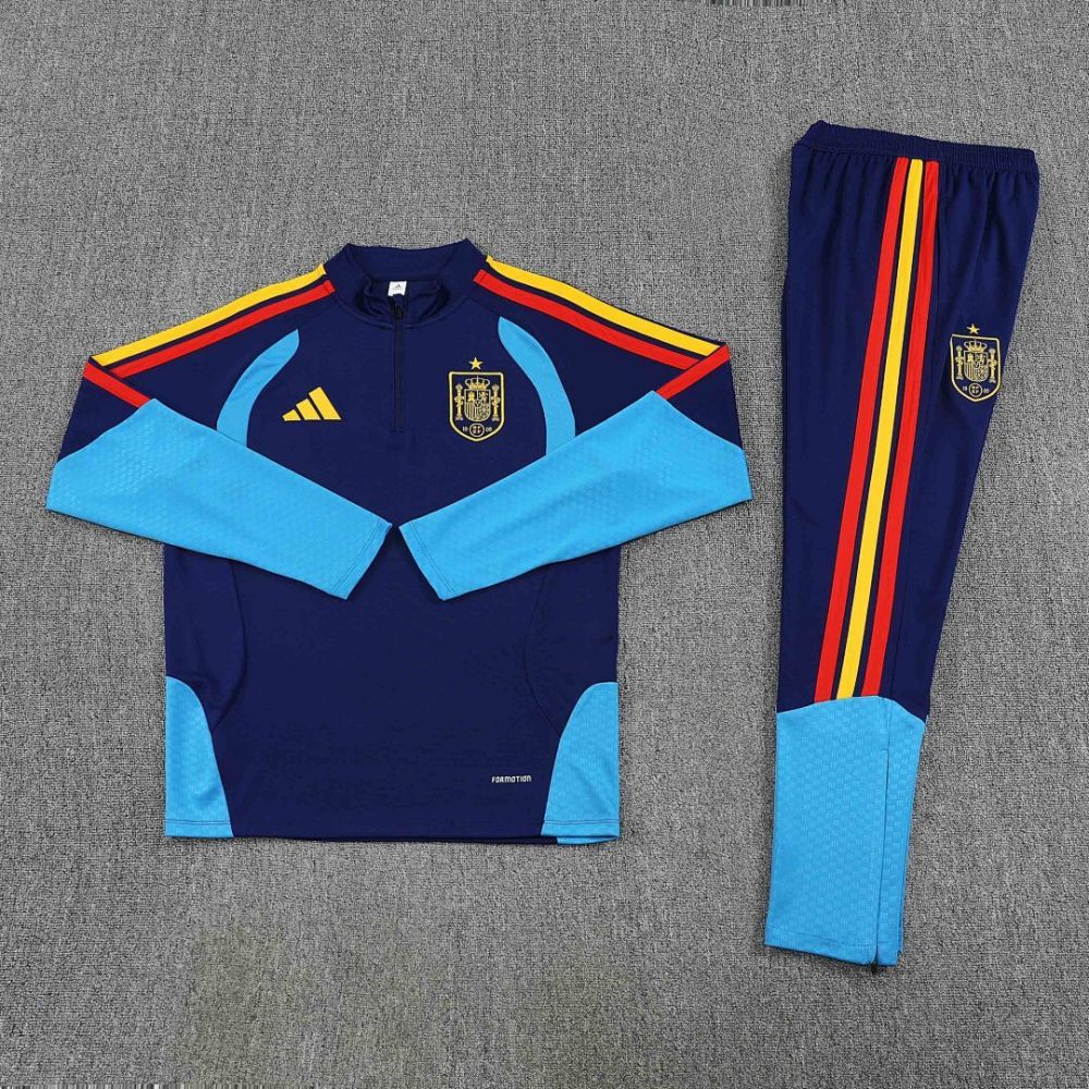 2026 Spain Half-Pull Training Suit Set