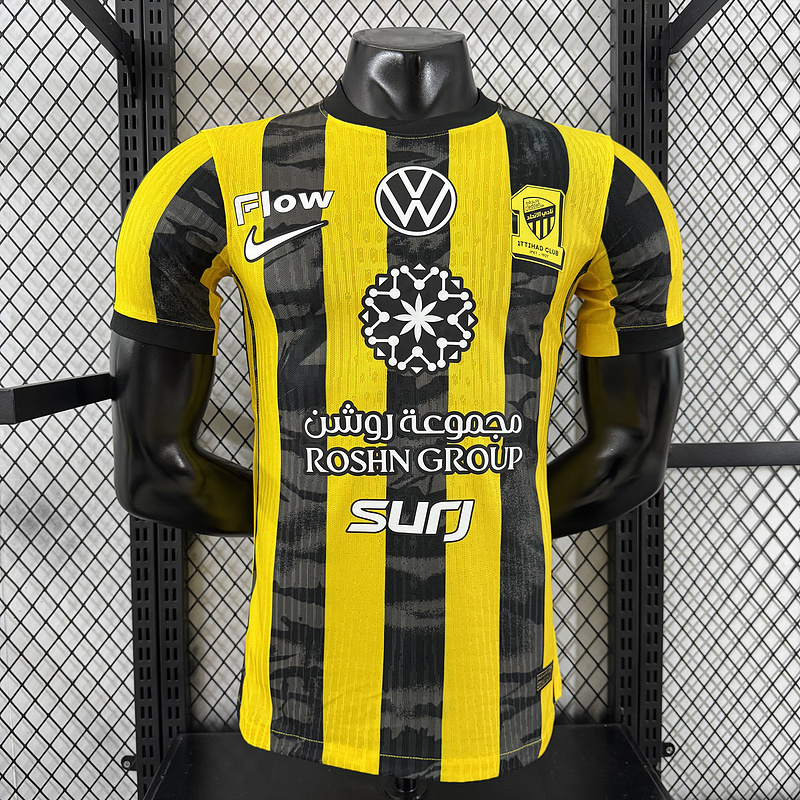 Player 2025-26 Jeddah United Al-Ittihad Home Football jersey Al Ittihad