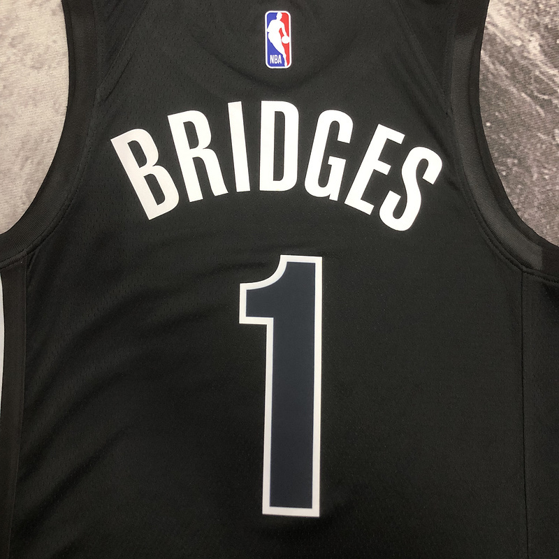 2023 NBA Brooklyn Nets (1 BRIDGES) Basketball Jersey