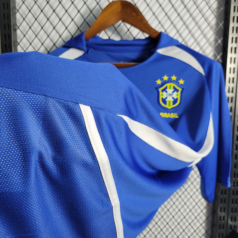 Retro 2002 Brazil away RONALDO R.CARLOS KAKA Ronaldinho Football jersey retro