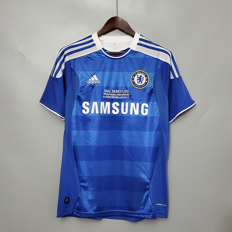 Retro 2012 UCL Chelsea Champions League version home  Football jersey retro