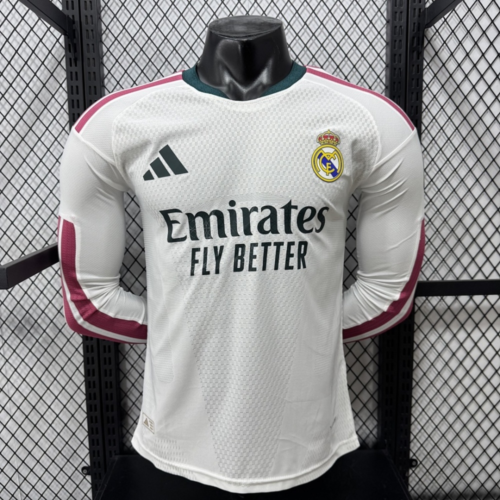 player 2026-27 Real Madrid Home Long sleeve football jersey
