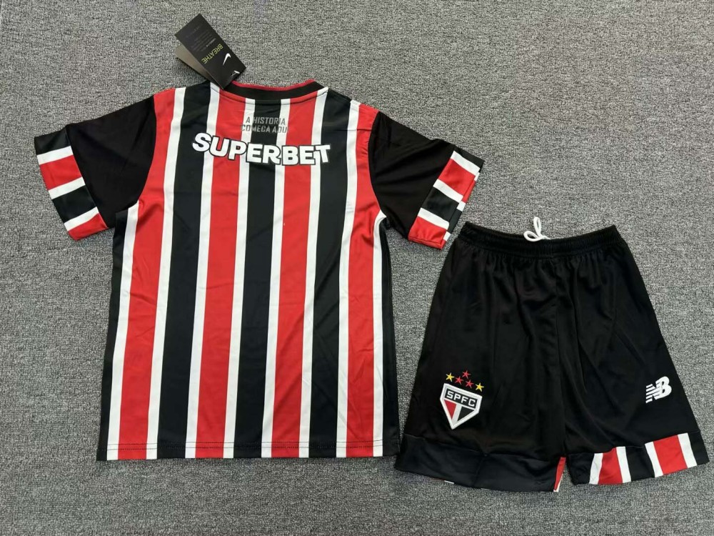 2024/2025 Sao Paulo Away Jersey 1:1 Thai Quality Kids