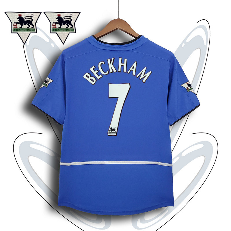 Retro Manchester United 2002-04 away BECKHAM v.NISTELROOY GIGGS KEANE Football jersey retro