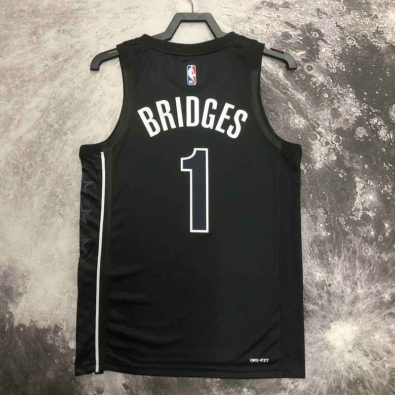 2023 NBA Brooklyn Nets (1 BRIDGES) Basketball Jersey