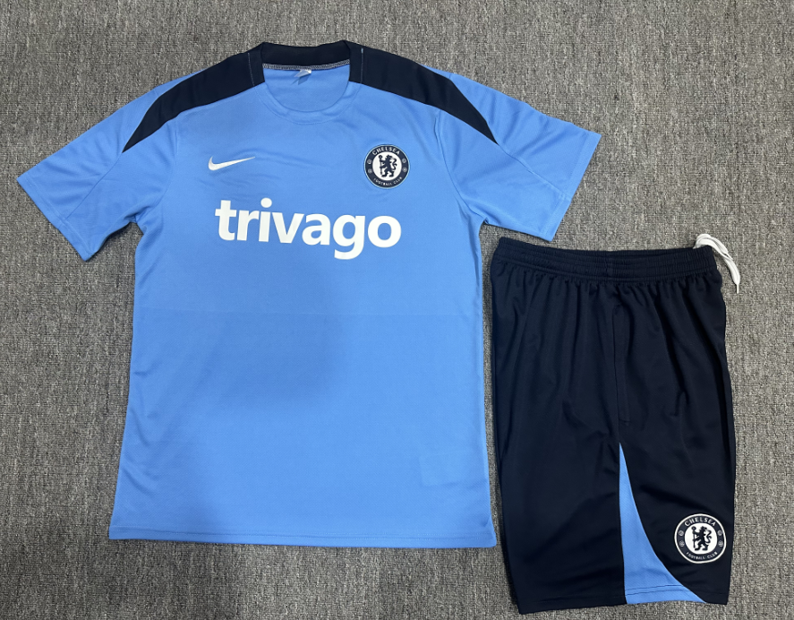 24-25 Short Sleeve Training Jersey Chelsea Light Blue