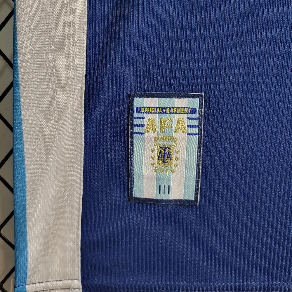 Retro 1998 Argentina away   Football jersey retro