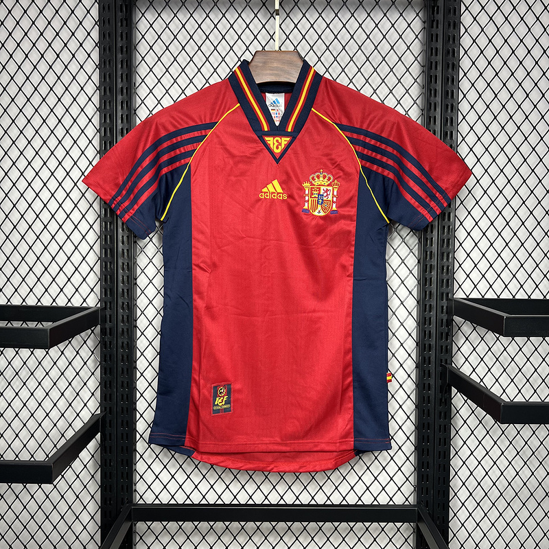 Retro 1998 Spain Home retro Football jersey