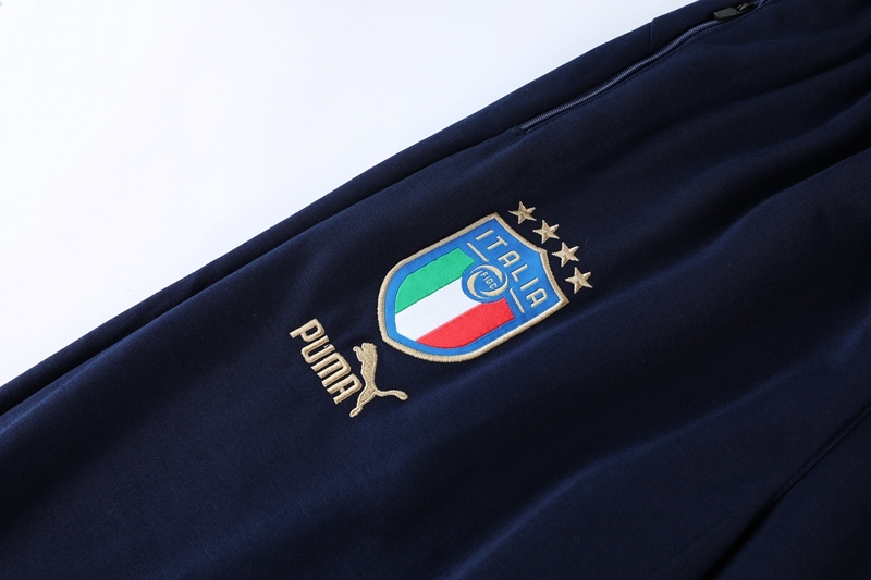 2022 italy home dark blue jacket suit