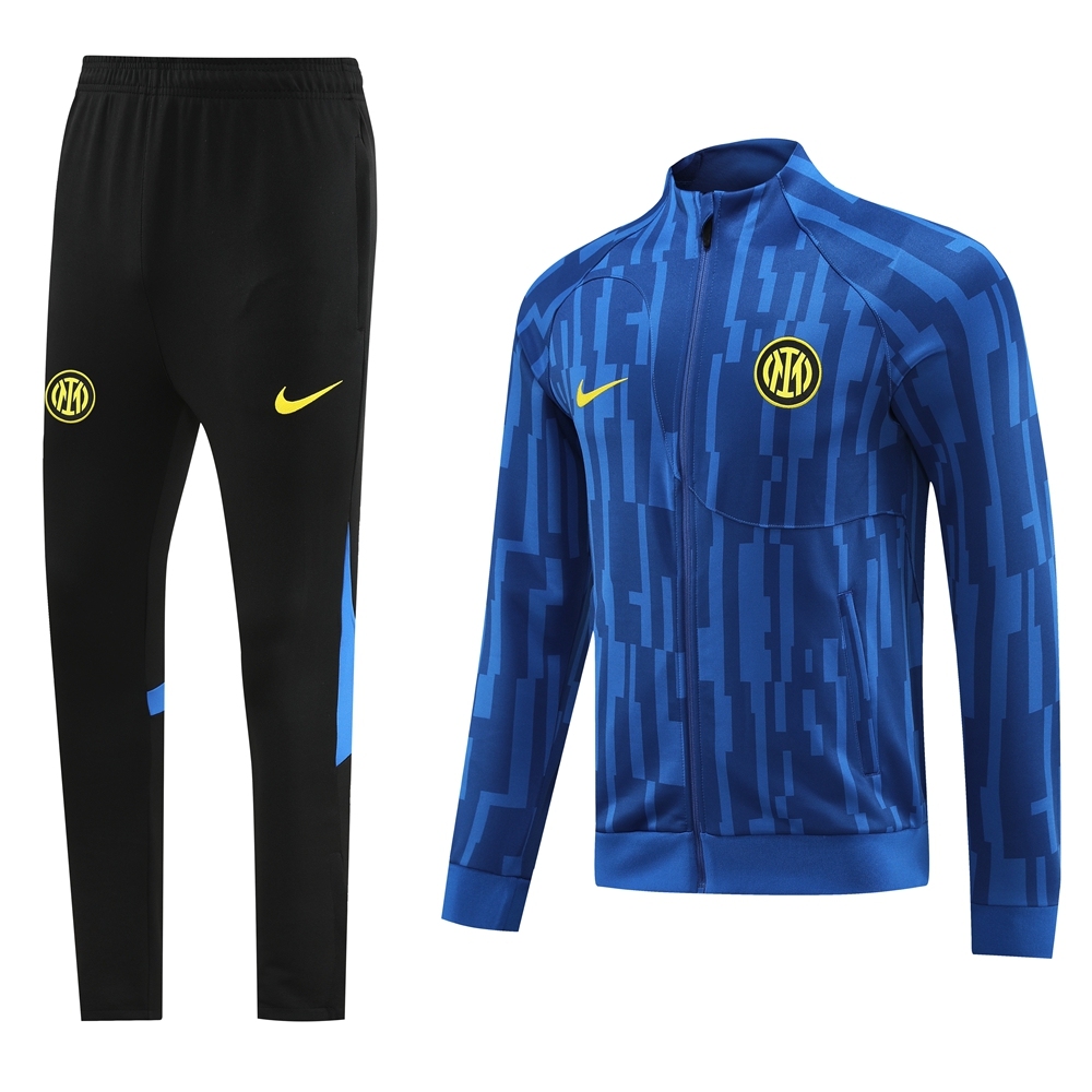 23-24 Inter Milan 01 blue printed jacket suit