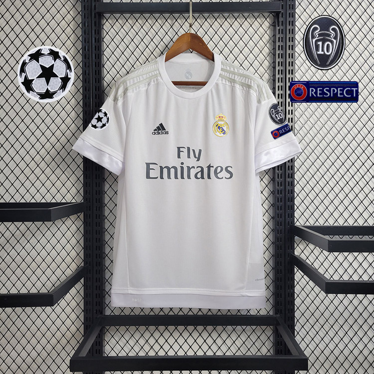 Retro Real Madrid 2015-16 home RONALDO Benzema Bale Sergio Ramos ISCO KROOS Modric  Football jersey retro