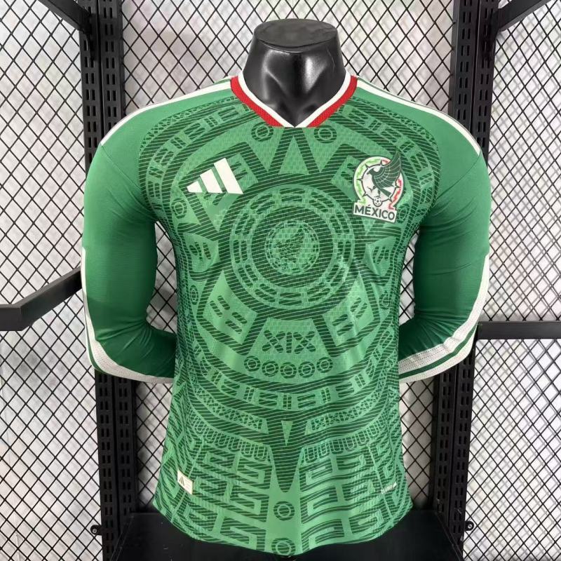 Player 2026 Mexico Home Long sleeves Football jersey