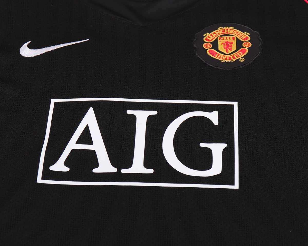 2007-08 Manchester United Away Retro  Kids Soccer Jersey