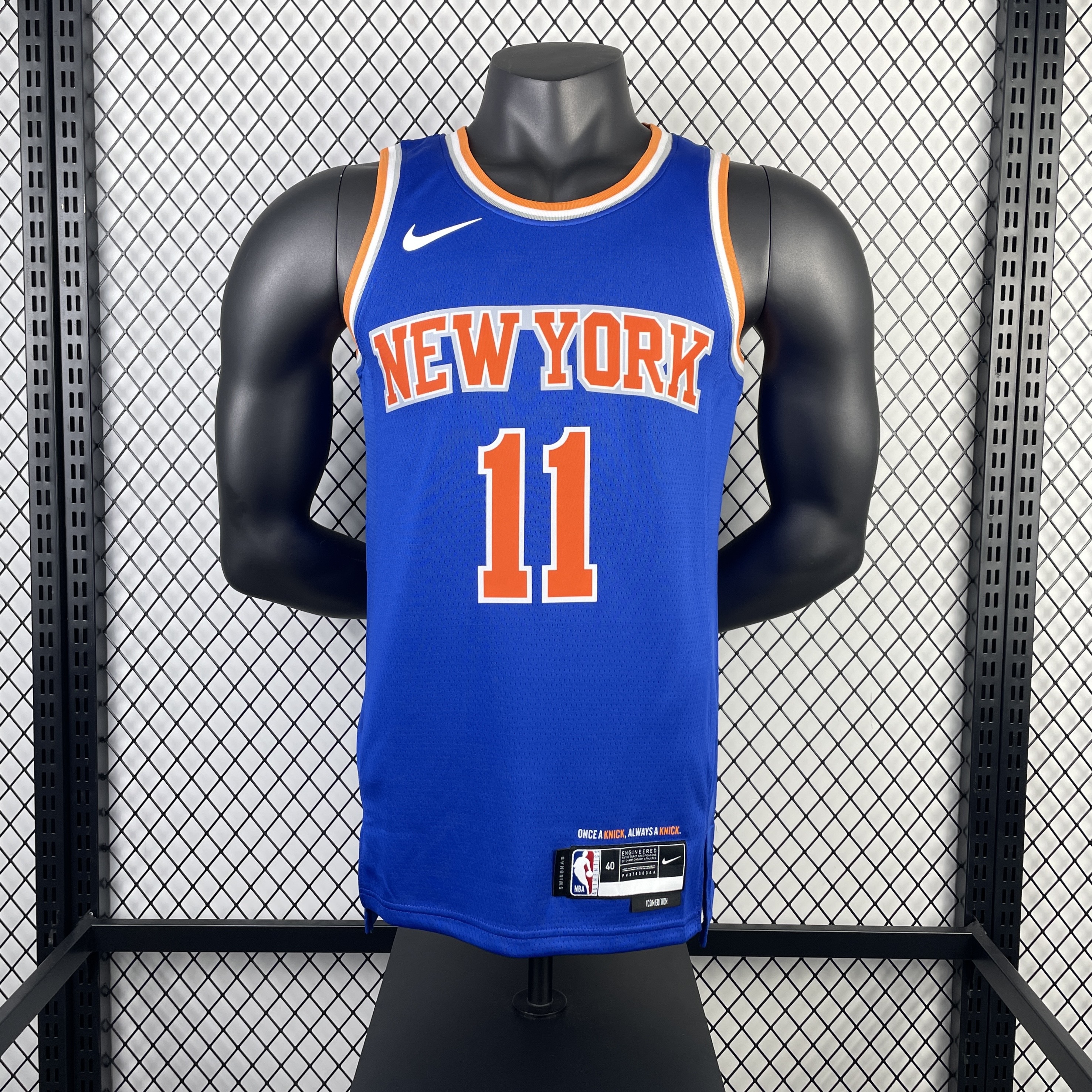 23 Season New York Knicks Away Blue 11 BRUNSON