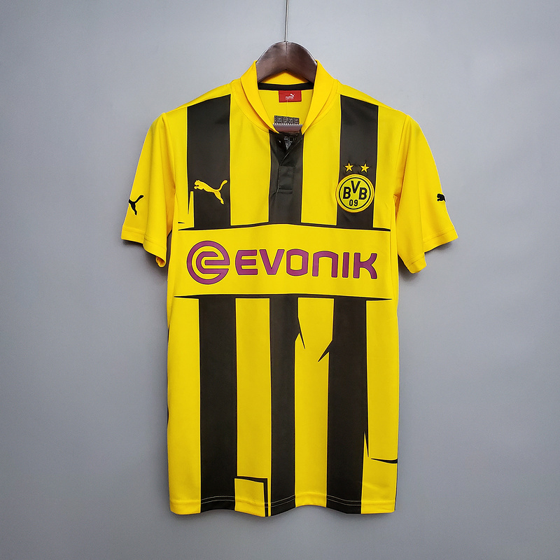 Retro Dortmund 12-13 home   Football jersey retro