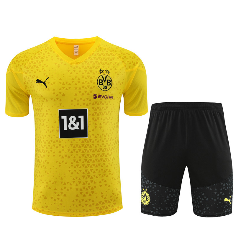 23-24 Short Sleeve Training Wear Multi-Yellow