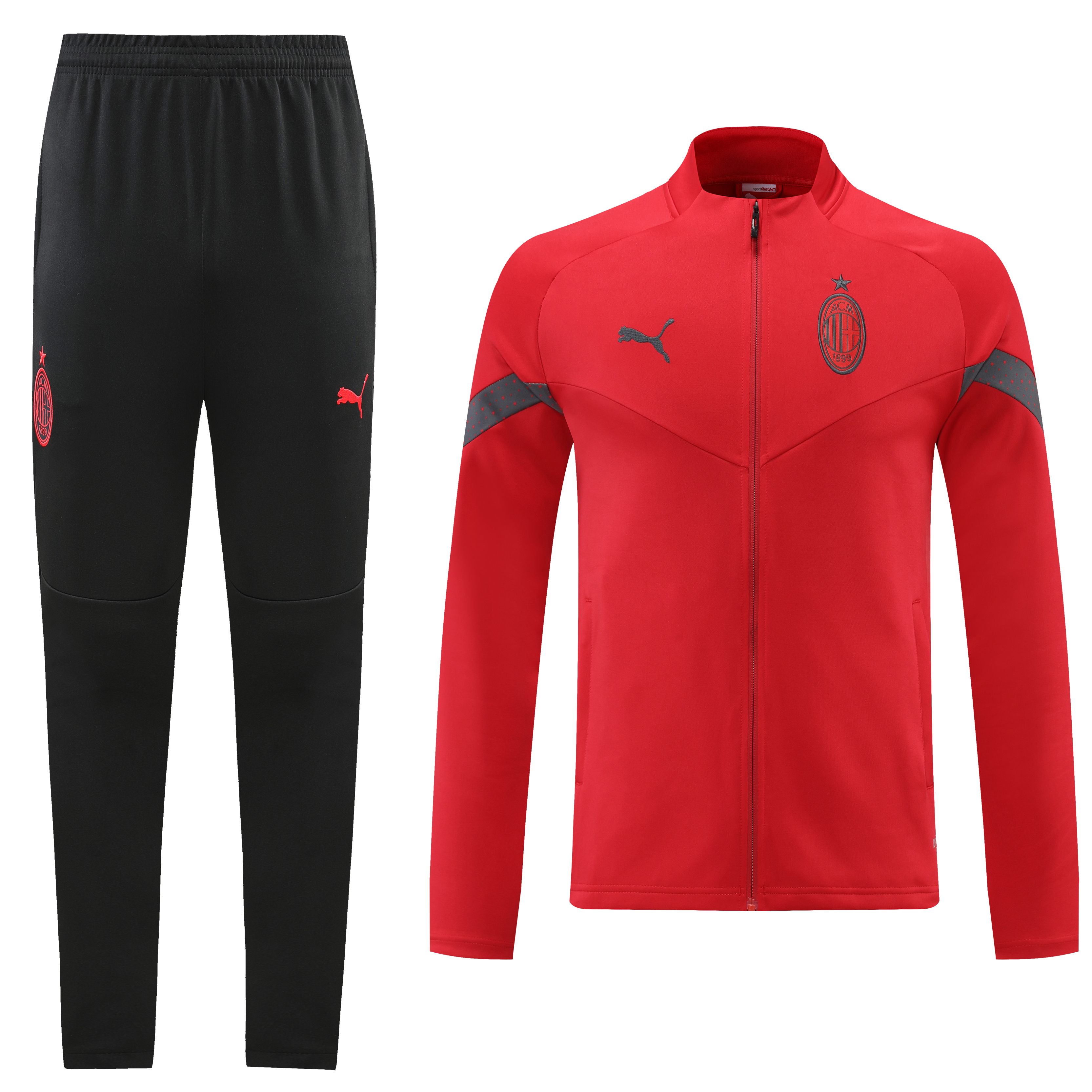 22-23 AC Milan red jacket suit