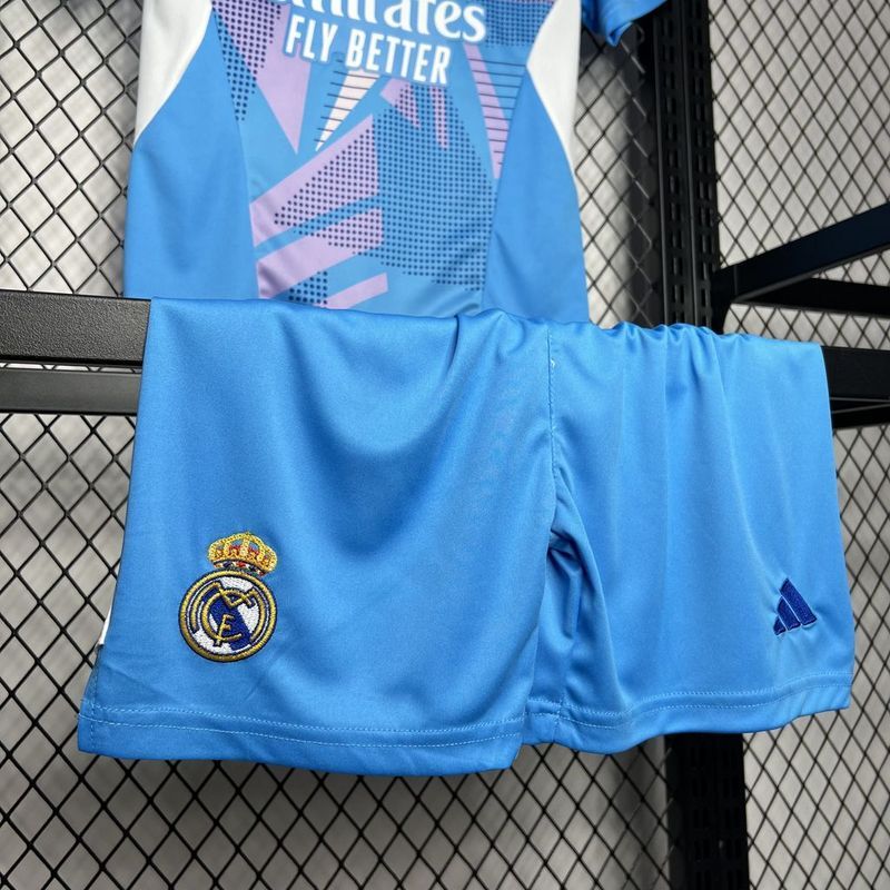 2024-25 Real Madrid Away Kids Soccer Jersey
