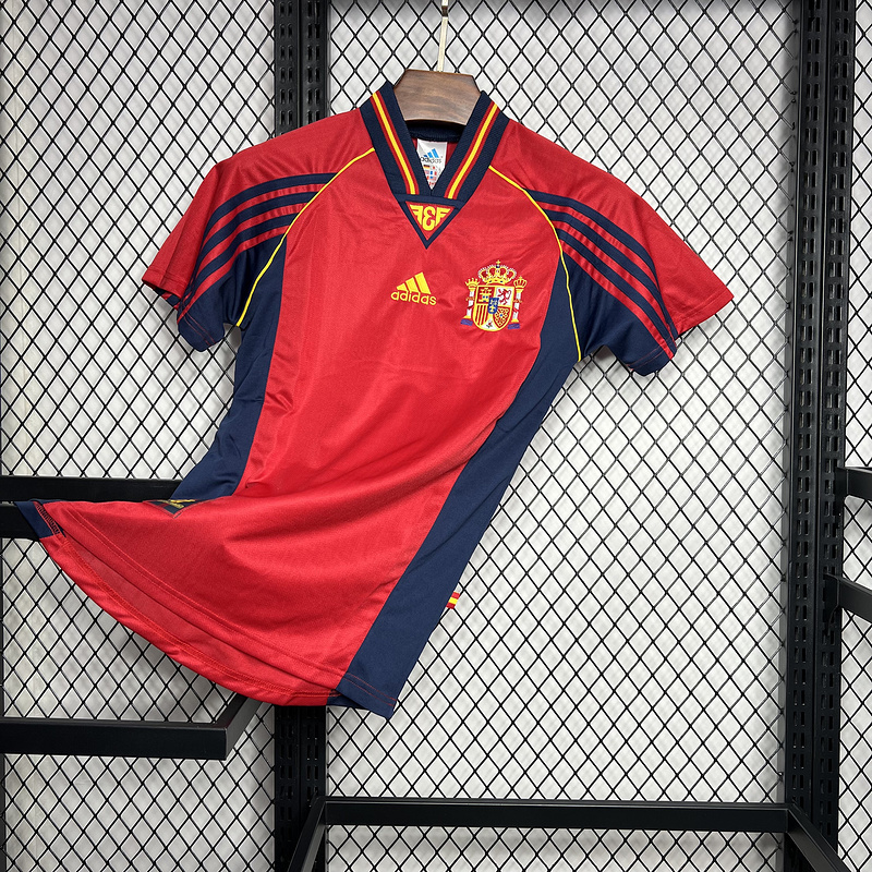 Retro 1998 Spain Home retro Football jersey