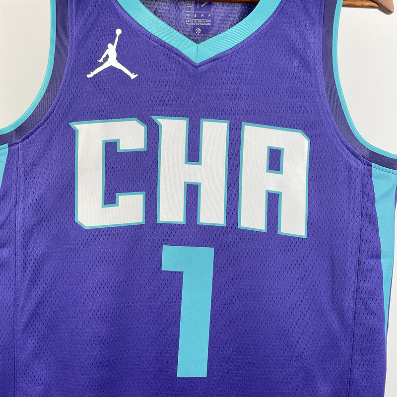 2020 NBA Charlotte Hornets (1 BALL) Basketball Jersey