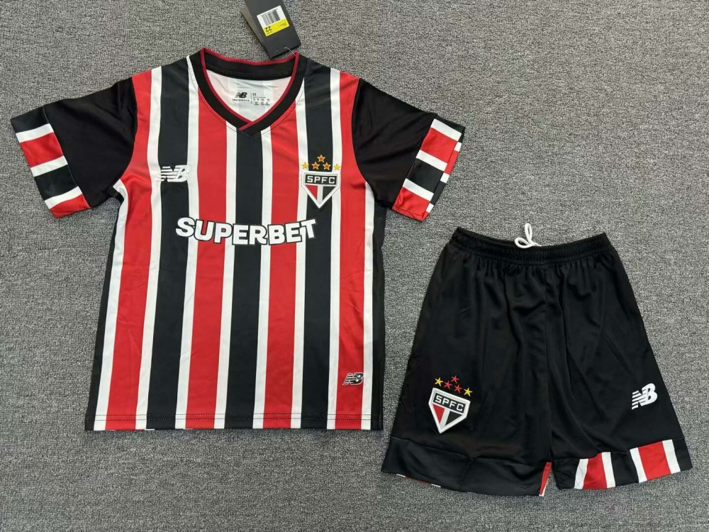 2024/2025 Sao Paulo Away Jersey 1:1 Thai Quality Kids Size