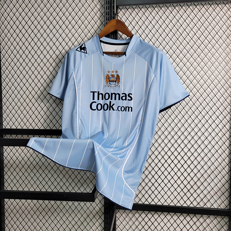 Retro 07-08 Manchester City Home   Football jersey retro