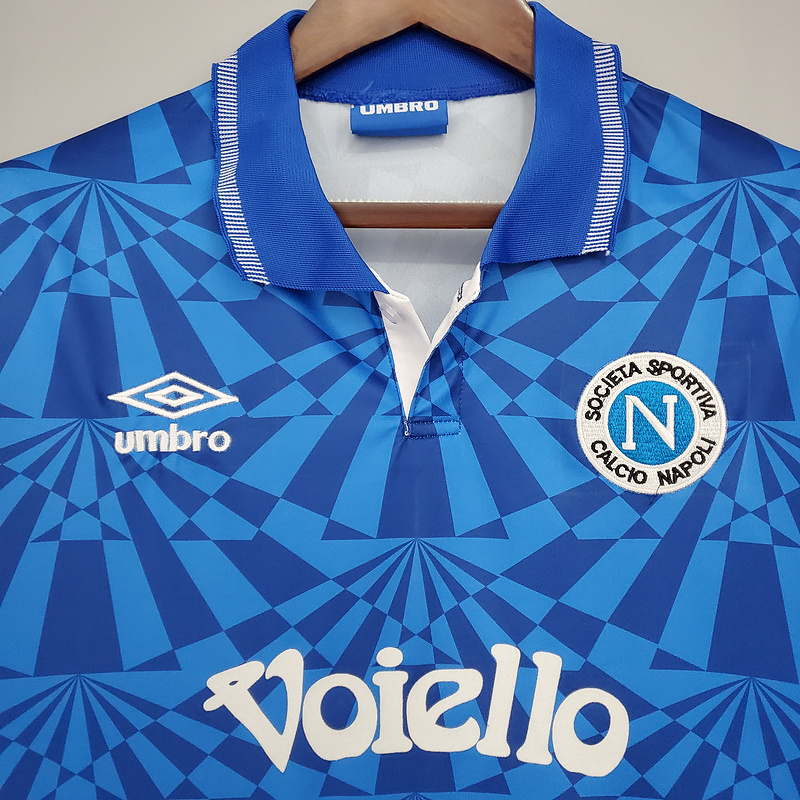 Retro Naples 91-93 home   Football jersey retro