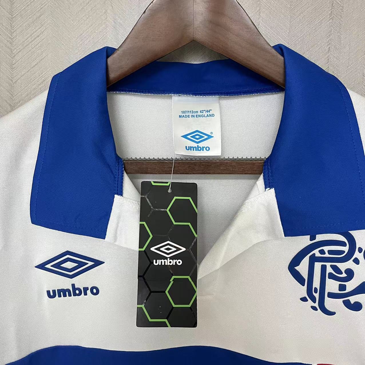 Retro 1994 Rangers away football jersey Retro