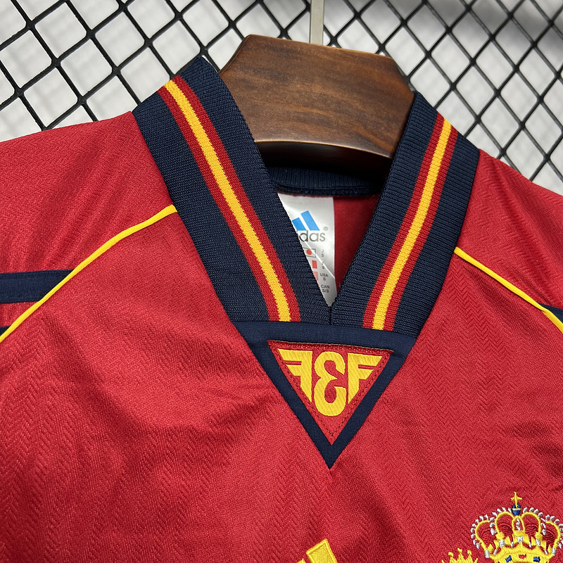 Retro 1998 Spain Home retro Football jersey