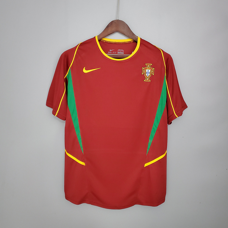 Retro Portugal 2002 home FIGO F.COUTO C.RONALDO RUI COSTA Football jersey retro