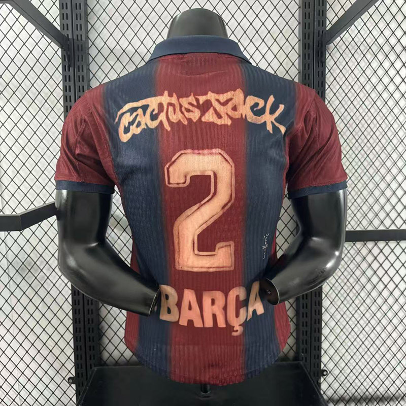 player 2025-26 Barcelona Travis Scott to feature on the Clásico jersey in conjunction with Spotify Football jersey