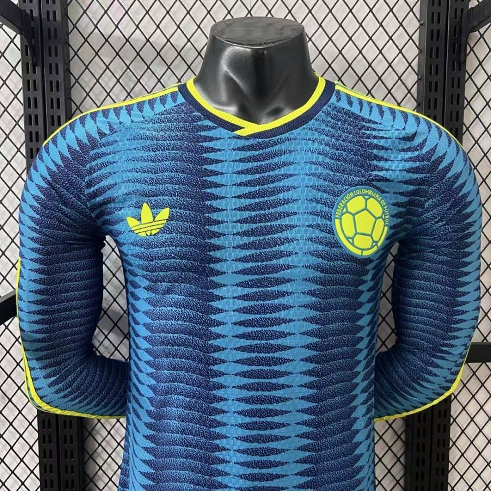 Player 2026 Colombia Away Long sleeves Football jersey