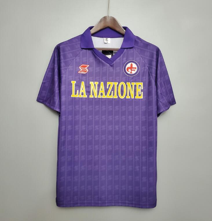 Retro 1989-90 Fiorentina Home Football jersey retro