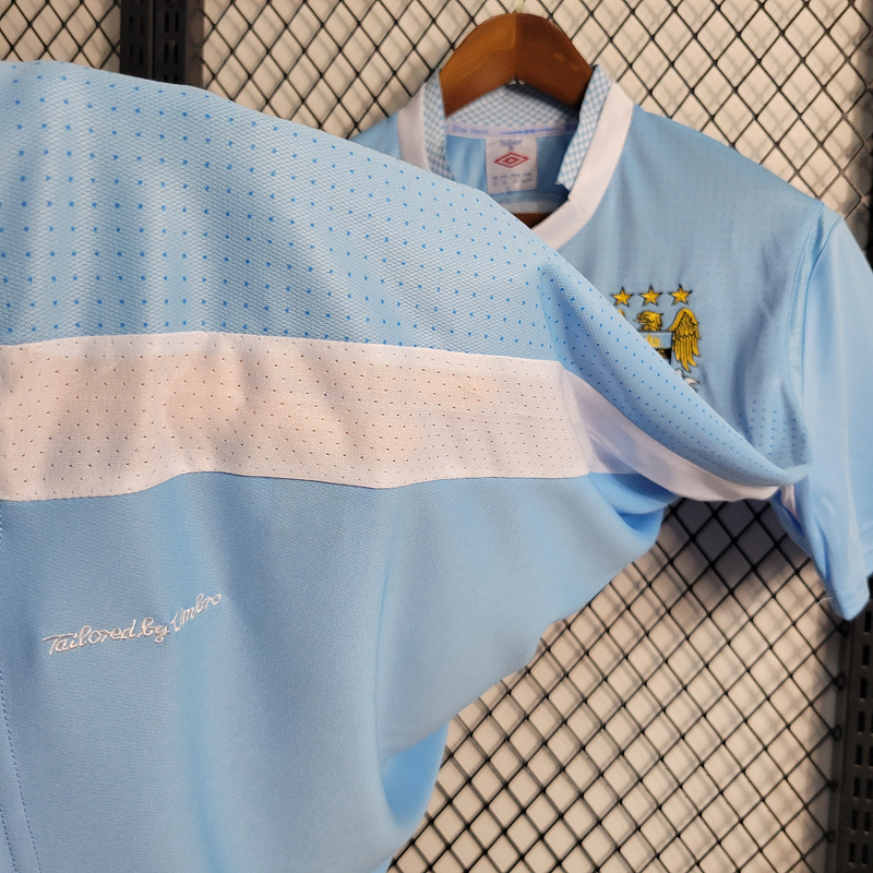 Retro version 11-12 Manchester City home   Football jersey retro