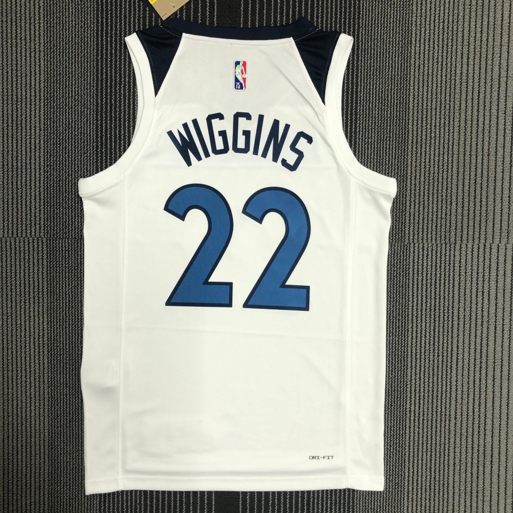 75th Anniversary Minnesota Timberwolves White 22 Wiggins