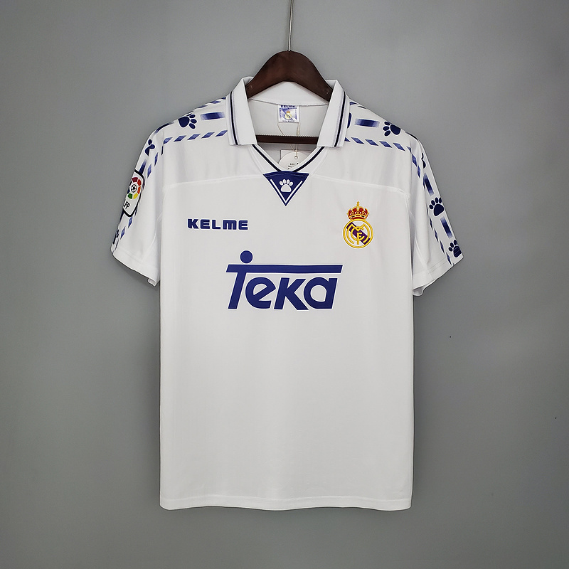 Retro 96-97 Real Madrid home   Football jersey retro