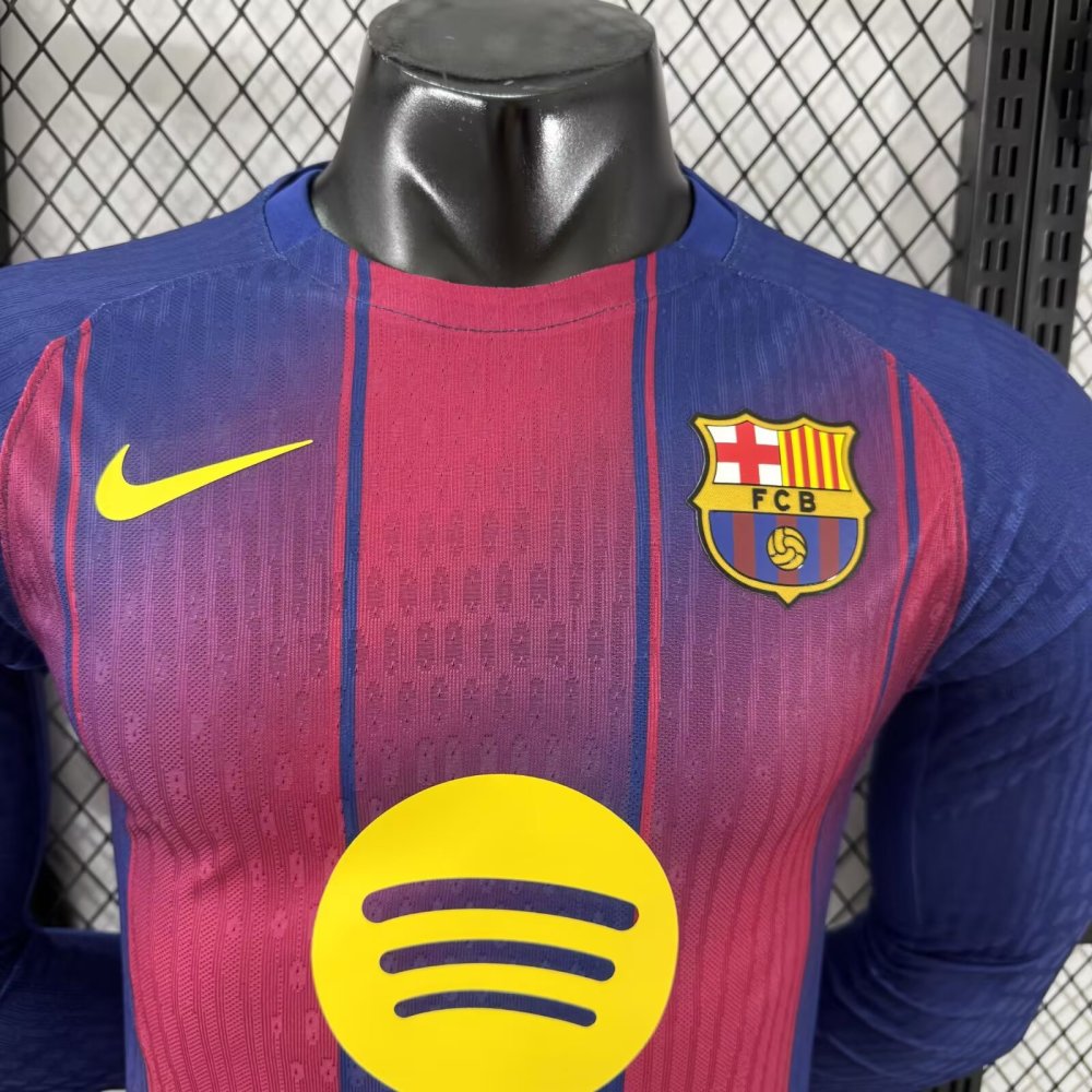 Player 2025-26 Barcelona Home Long sleeves Football jersey