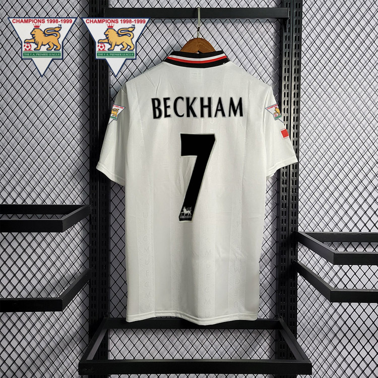 Retro 1997-99 Manchester United BECKHAM GIGGS KEANE SHERINGHAM Football jersey retro