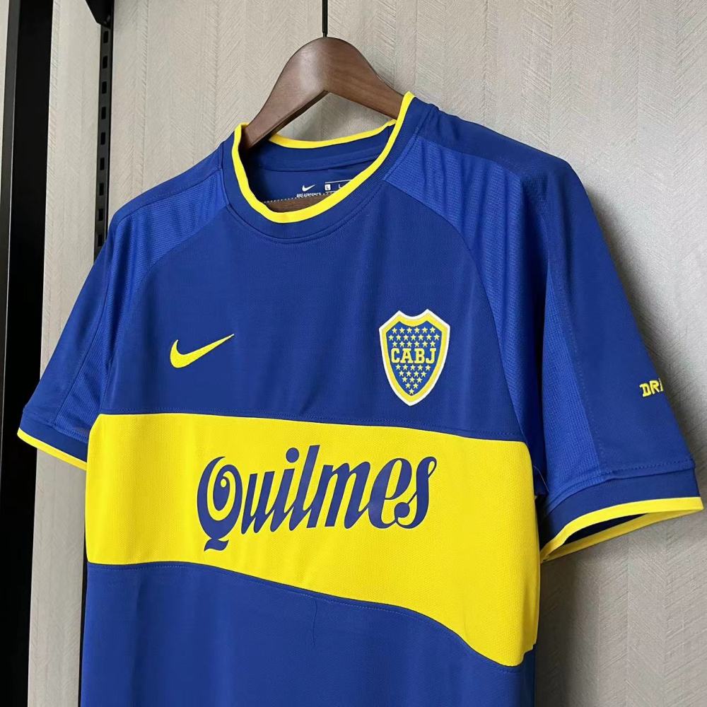 Retro 2000-01 Boca Juniors home Football jersey Retro