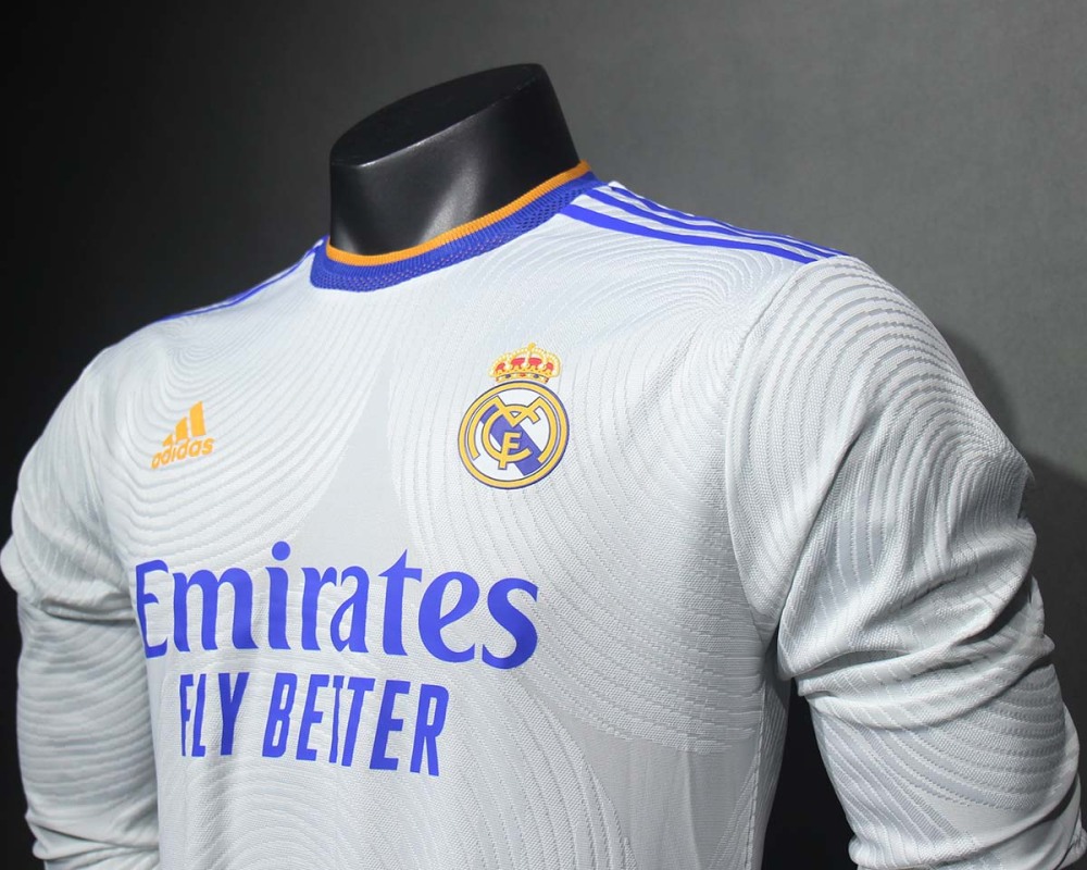 Retro Player Edition 2021-22 Real Madrid Home Long sleeve Retro Football jersey Benzema vini jr. Casemiro KROOS MODRIC