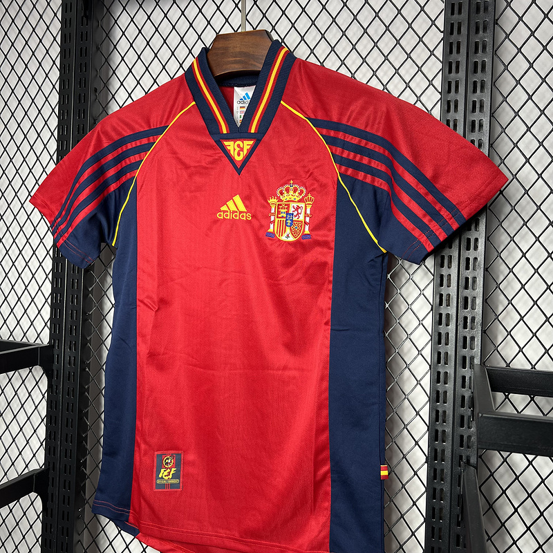 Retro 1998 Spain Home retro Football jersey