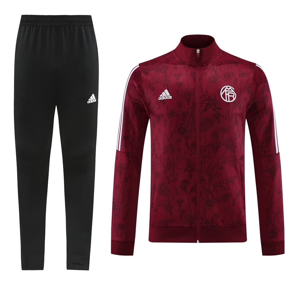 23-24 Bayern 08 maroon jacket suit