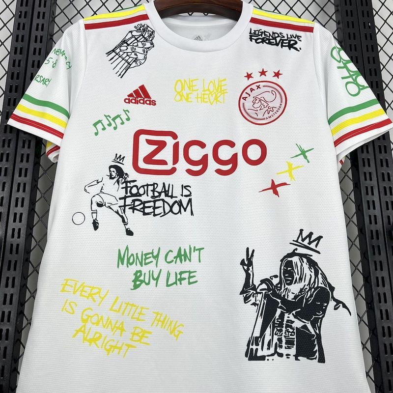 2025-26 Ajax Amsterdam Bob Marley 40th Football jersey